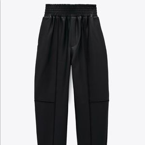 Zara coated pants black-S